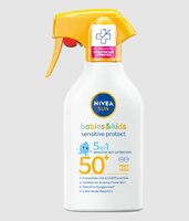 NIVEA Sun Detský sprej na opaľovanie pump Sensitive OF50+