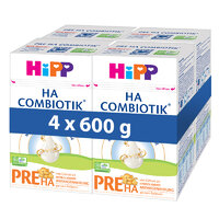 4x HiPP Výživa špeciálna dojčenska od narodeniaHA 1 Combiotik®, 600 g