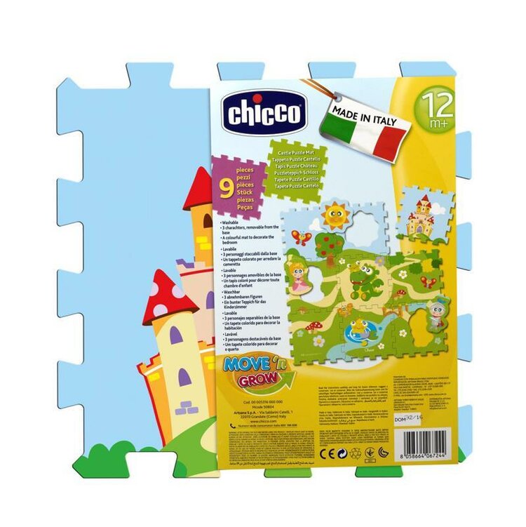 CHICCO Puzzle penové Hrad 30x30 cm 9 ks, 12m+