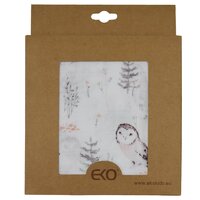 EKO Prikrývka bambusová mušelínová Owls 120x120 cm