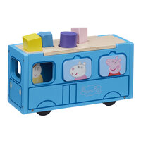 PEPPA PIG Autobus drevený vkladačka