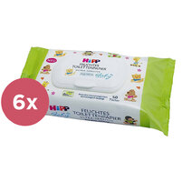 6x HiPP Babysanft Vlhčený toaletný papier ULTRA SENSITIVE, 50 ks