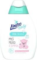LINTEO BABY Detské sprchovacie mlieko a šampón