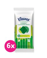 6x KLEENEX® Antibakteriálne vlhčené obrúsky 12 ks