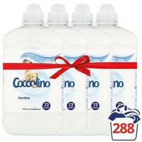 4x COCCOLINO Sensitive 1.8 l (72 praní) - aviváž