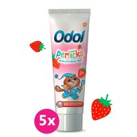 5x ODOL Perlička nová jahodová chuť zubná pasta 50 ml