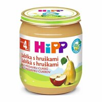 HiPP BIO jablká s hruškami bez pridaného cukru 125 g