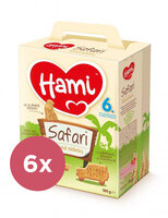 6x HAMI Safari detské sušienky 180 g