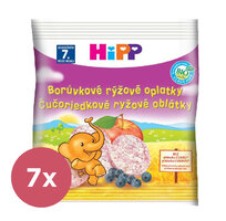 7x HiPP BIO Čučoriedkové ryžové oplátky pre deti 30 g