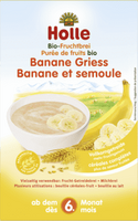 HOLLE Kaša nemliečna Bio ovsená, banán/krupica 250 g