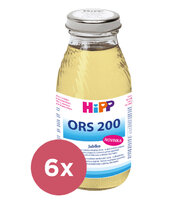 6x HiPP ORS 200 Jablko - rehydratačná výživa 200 ml