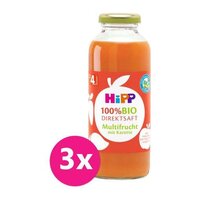 3x HiPP 100 % Bio Juice Ovocna šťava s karotkou