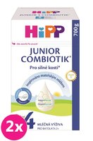 2x HiPP 4 Junior Combiotik - batoľacie mlieko, od uk. 2. roku, 700 g