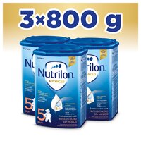 3x NUTRILON 5 Mlieko batoľacie 800 g, 35+