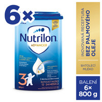 NUTRILON Mlieko batoľacie 3 Advanced 6x 800 g, 12+