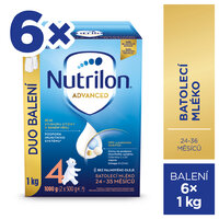 NUTRILON Mlieko batoľacie 4 Advanced 6x 1000 g, 24+