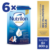 NUTRILON Mlieko batoľacie 4 Advanced 6x 800 g, 24+
