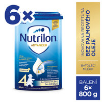 NUTRILON Mlieko batoľacie 4 Advanced Vanilla 6x 800 g, 24+