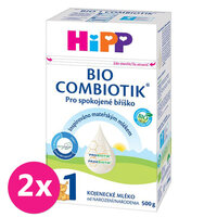 2x HiPP Výživa počiatočná mliečna  dojčenská 1 BIO Combiotik® 500 g, od narodenia