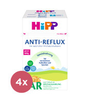 4x HiPP Anti-Reflux Špeciálna dojčenská výživa od narodenia, 600 g