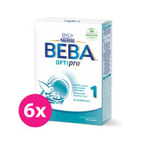 6x BEBA OPTIPRO® 1 Mlieko počiatočné dojčenské, 500 g​