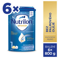 NUTRILON Mlieko počiatočné dojčenské 1 Advanced Good Night 6x 800 g, 0+