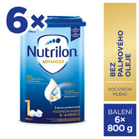 NUTRILON Mlieko počiatočné dojčenské 1 Advanced od narodenia 6x800 g