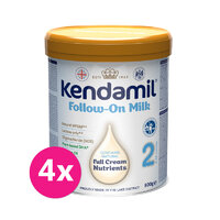 4x KENDAMIL Mlieko pokračovacie dojčenské 2 (800 g) DHA+
