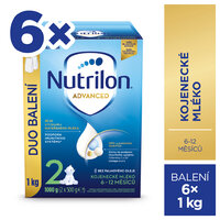 NUTRILON Mlieko následné dojčenské 2 Advanced 6x 1000 g, 6+