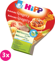 3x HiPP BIO Bolonské špagety 250 g - mäsovo-zeleninový príkrm