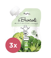 3x POPOTE Kapsička bio brokolica 120 g, 8+
