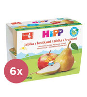 6x HiPP BIO Jablká s hruškami (4x 100 g)