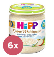 6x HiPP BIO Mliečna ryža s jablkami od uk. 9. mesiaca, 200 g
