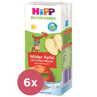 6x HiPP BIO Nápoj Jemné jablko s neperlivou pramenitou vodou 200ml od 1 roka