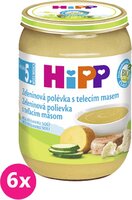 6x HiPP BIO Zeleninová polievka s teľacím mäsom 190g