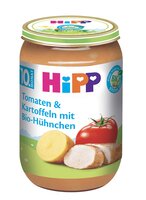 HiPP BIO Rajčiny a zemiaky s kuracím mäsom 10m+, 220 g
