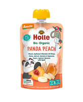 HOLLE Panda Peach Bio pyré broskyňa marhuľa banán špalda 100 g (8+)