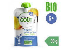 GOOD GOUT BIO Jogurt, hruška a vanilka 90 g – ovocný príkrm