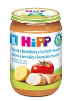 HiPP BIO Rajčiny a zemiaky s kuracím mäsom 220 g, 10m+