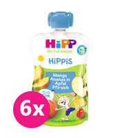 3x HIPP BIO Jablká s marhuľami 4x100 g, od ukončeného 4. - 6. mesiaca
