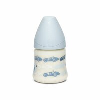 SUAVINEX Fľaša dojčenská 150 ml S T1S Toys - modré autá
