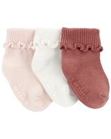 CARTER'S Ponožky Pink dievča LBB 3ks 3-12m