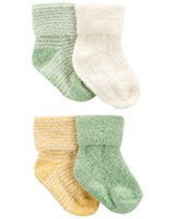 CARTER'S Ponožky Stripes Yellow neutrál LBB 4ks 12-24m