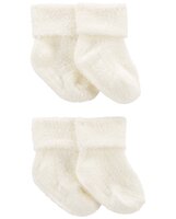 CARTER'S Ponožky White neutrál LBB 4ks 12-24m