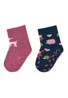 STERNTALER Ponožky ABS 2ks v balení pink dievča-veľ.17/18-5-9m