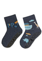 STERNTALER Ponožky protišmykové Archa AIR 2ks v balení blue melange chlapec veľ. 19/20 cm- 12-18 m