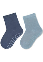 STERNTALER Ponožky protišmykové Banbusové ABS 2ks v balení modrá chlapec veľ. 22 12-24m