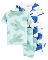 CARTER'S Pyžamo 4dielne tričko kr. rukáv 2ks, tepláky 2ks Cacti & Whale chlapec 24m