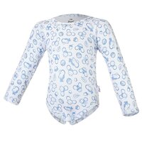 LITTLE ANGEL Body tričko šmyk s potlačou Outlast® 80 sv.ľadovo modrá myšky