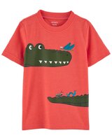 CARTER'S Tričko krátky rukáv Red Alligator chlapec 6m